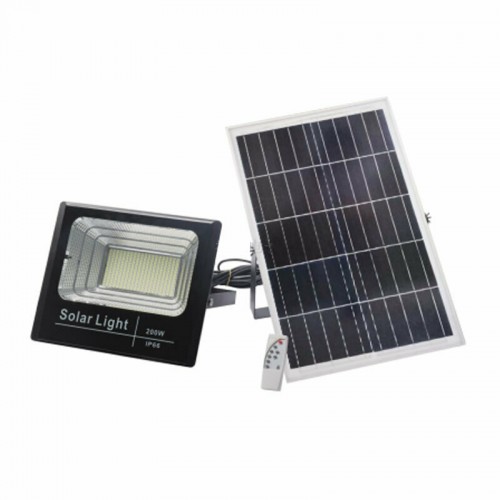 ΗΛΙΑΚΟΣ ΦΩΤΟΒΟΛΤΑΙΚΟΣ ΠΡΟΒΟΛΕΑΣ JORTAN 200W ΜΕ ΤΗΛΕΧΕΙΡΙΣΤΗΡΙΟ ΚΑΙ ΦΩΤΟΚΥΤΤΑΡΟ IP66