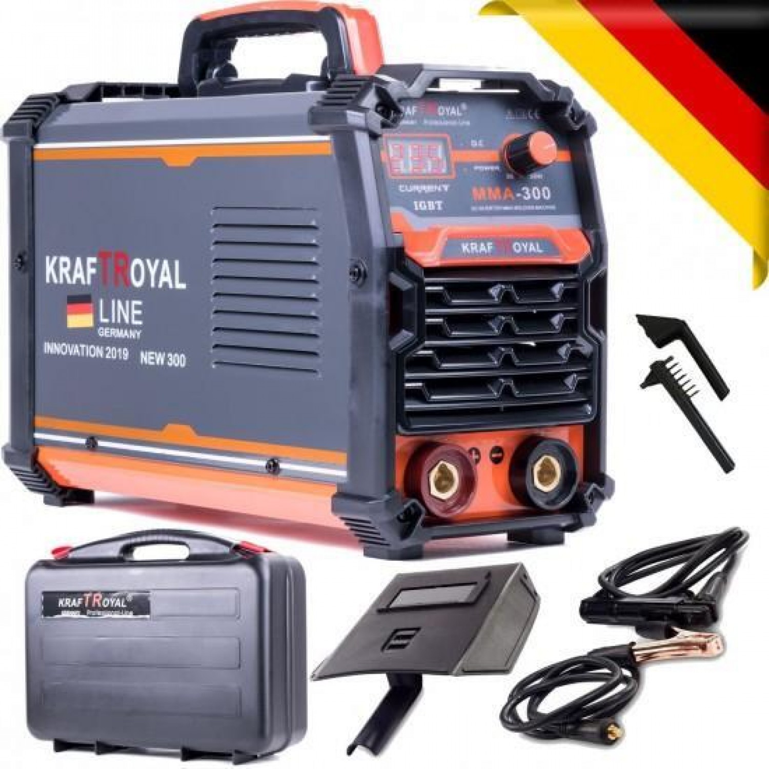 GERMAN INVERTER ELECTRIC 300A KRAFTROYAL ΜΕ ΟΘΟΝΗ ΚΑΙ ΠΛΑΣΤΙΚΗ ΘΗΚΗ