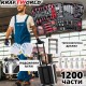Ενισχυμένο Κουτί με Εργαλεία 1200 Τεμαχίων KraftWorld – Κλειδιά με Καστάνιες, Πένσες, Κατσαβίδια