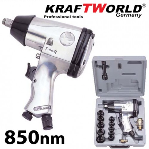 KraftWorld Αερόκλειδο 1/2" με Μέγιστη Ροπή 850nm