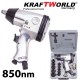 KraftWorld Αερόκλειδο 1/2" με Μέγιστη Ροπή 850nm
