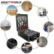 Ενισχυμένο Κουτί με Εργαλεία 1200 Τεμαχίων KraftWorld – Κλειδιά με Καστάνιες, Πένσες, Κατσαβίδια