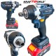 Σετ Επαναφορτιζόμενων Μηχανημάτων 4 σε 1 PowerMax από την Kraftworld 36V 10Ah: Γωνιακός Τροχός, Δραπανοκατσάβιδο,Μπουλονόκλειδο  και Κρουστικό Σκαπτικ