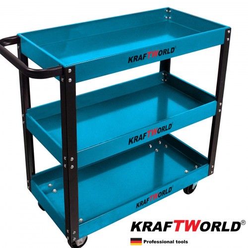 Καρότσι Εργαλείων KraftWorld με 3 Ράφια