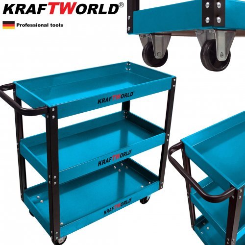 Καρότσι Εργαλείων KraftWorld με 3 Ράφια