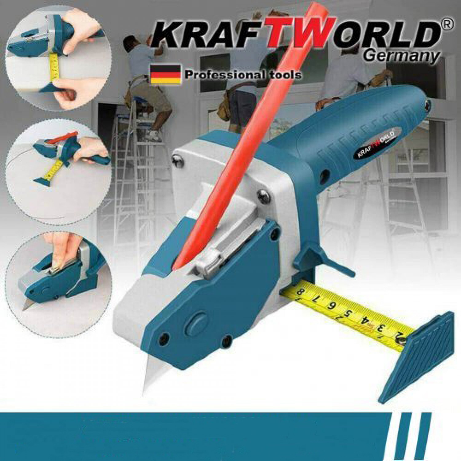 Προσφορά Πακέτου Κοπής KraftWorld: Μηχανή Κοπής Γρανιτοπλακιδίων και Εργαλείο Κοπής Γυψοσανίδων