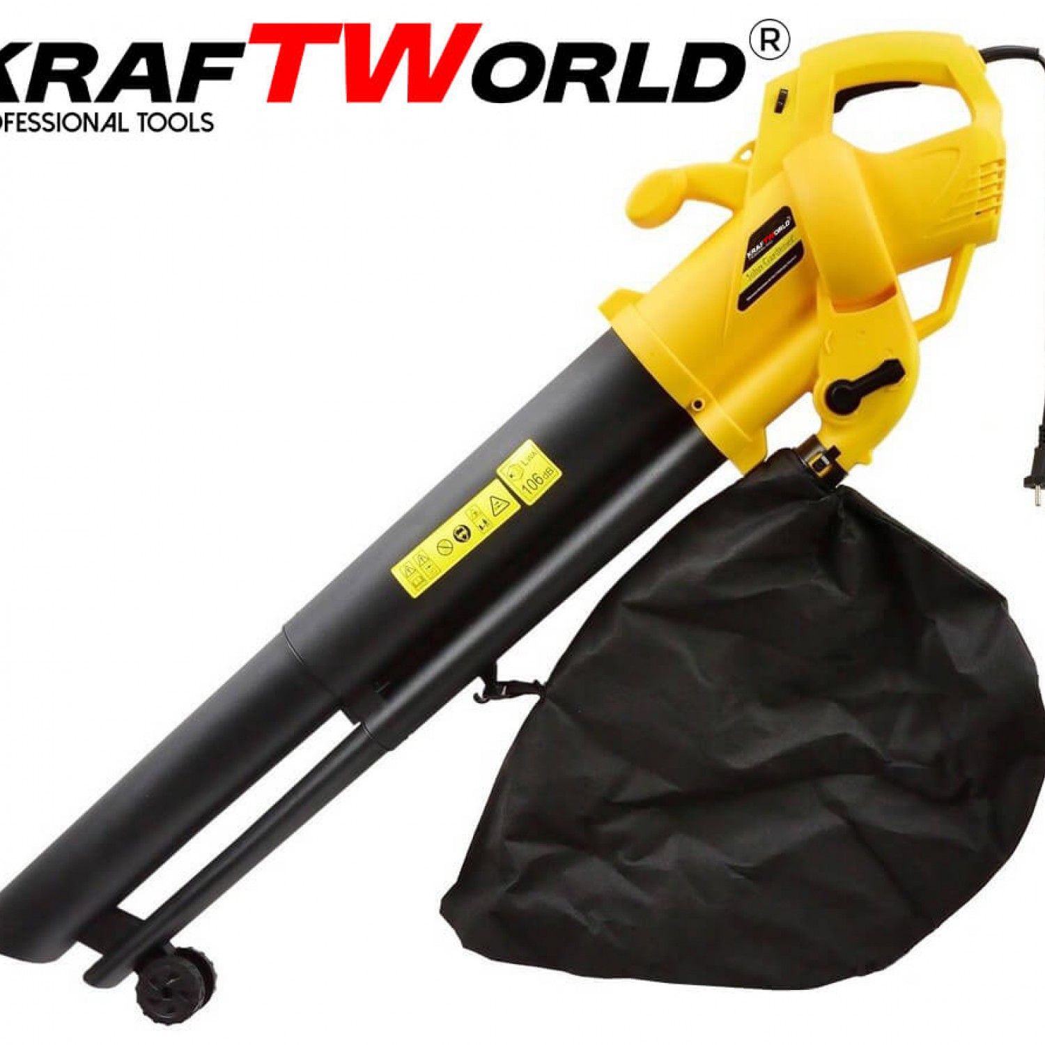 Ηλεκτρικός Φυσητήρας Φύλλων KraftWorld 3500W με Δύο Λειτουργίες - Ισχυρό Φύσημα και Αποτελεσματική Αναρρόφηση