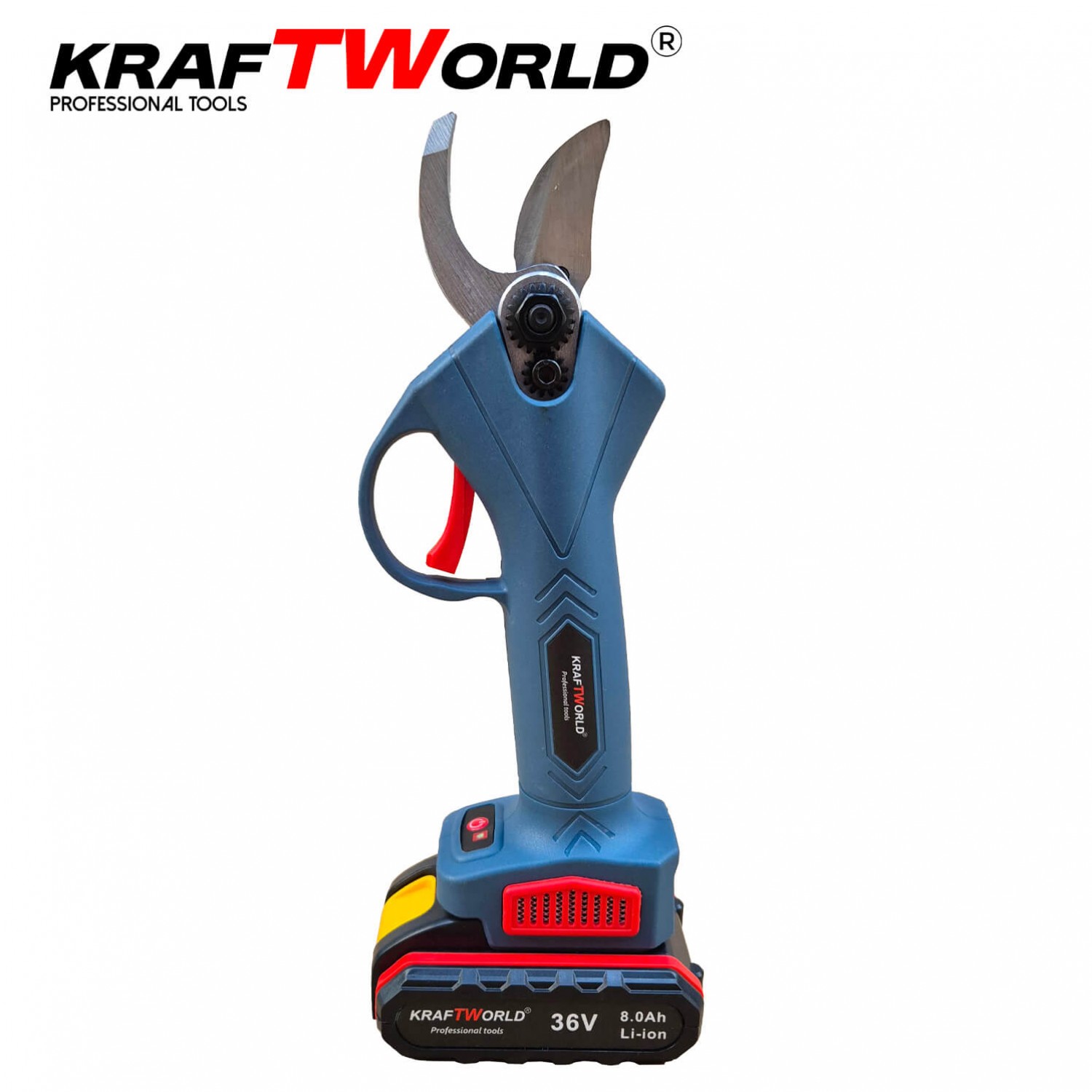Ασύρματο Ψαλίδι KraftWorld 36V – Ισχύς, Ακρίβεια και Ευελιξία για Κλάδεμα έως 30mm