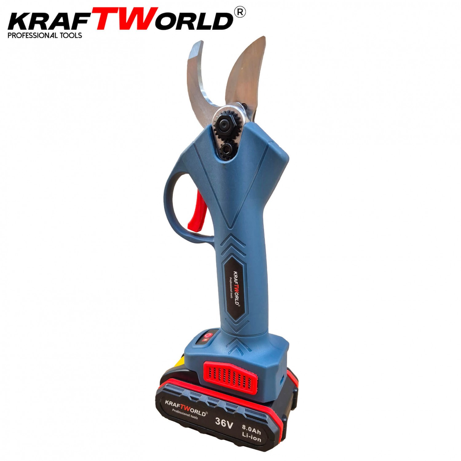 Ασύρματο Ψαλίδι KraftWorld 36V – Ισχύς, Ακρίβεια και Ευελιξία για Κλάδεμα έως 30mm