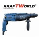 Επαγγελματικό Κρουστικό Δράπανο KraftWorld – Για Διάτρηση, Κρούση & Κατεδάφιση