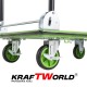 Πτυσσόμενο καρότσι μεταφοράς KraftWorld 150 κιλών – Αντιολισθητική επιφάνεια