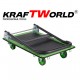 Πτυσσόμενο καρότσι μεταφοράς KraftWorld 150 κιλών – Αντιολισθητική επιφάνεια