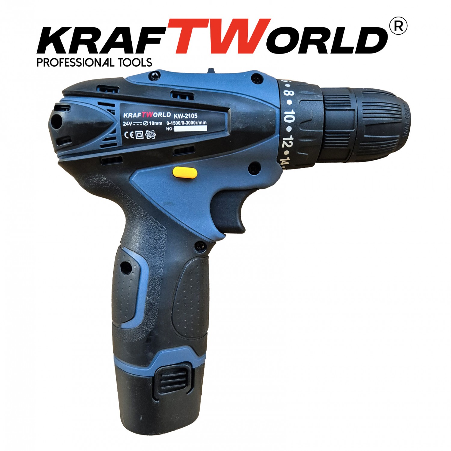 Δραπανοκατσάβιδο Μπαταρίας KraftWorld 24V 2x5Ah – Ιδανικό για Επαγγελματίες και Ερασιτέχνες