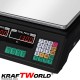 Ψηφιακή Ζυγαριά Λιανικής KraftWorld έως 40 κιλά – Με Μεταλλική Πλατφόρμα και Μνήμη 7 Προϊόντων