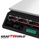 Ψηφιακή Ζυγαριά Λιανικής KraftWorld έως 40 κιλά – Με Μεταλλική Πλατφόρμα και Μνήμη 7 Προϊόντων
