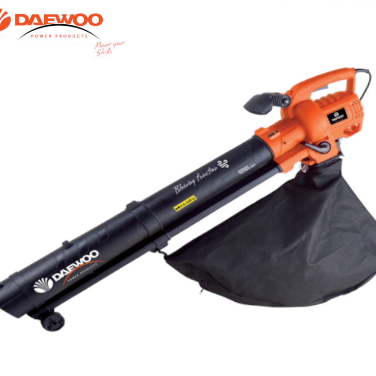 Ηλεκτρικός Φυσητήρας Φύλλων Daewoo 2500W με Δύο Λειτουργίες – Ισχυρό Φύσημα και Αποτελεσματική Αναρρόφηση