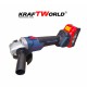 Ασύρματο Γωνιακό Τροχό Kraftworld 36V 8Ah  – Δύο Μπαταρίες
