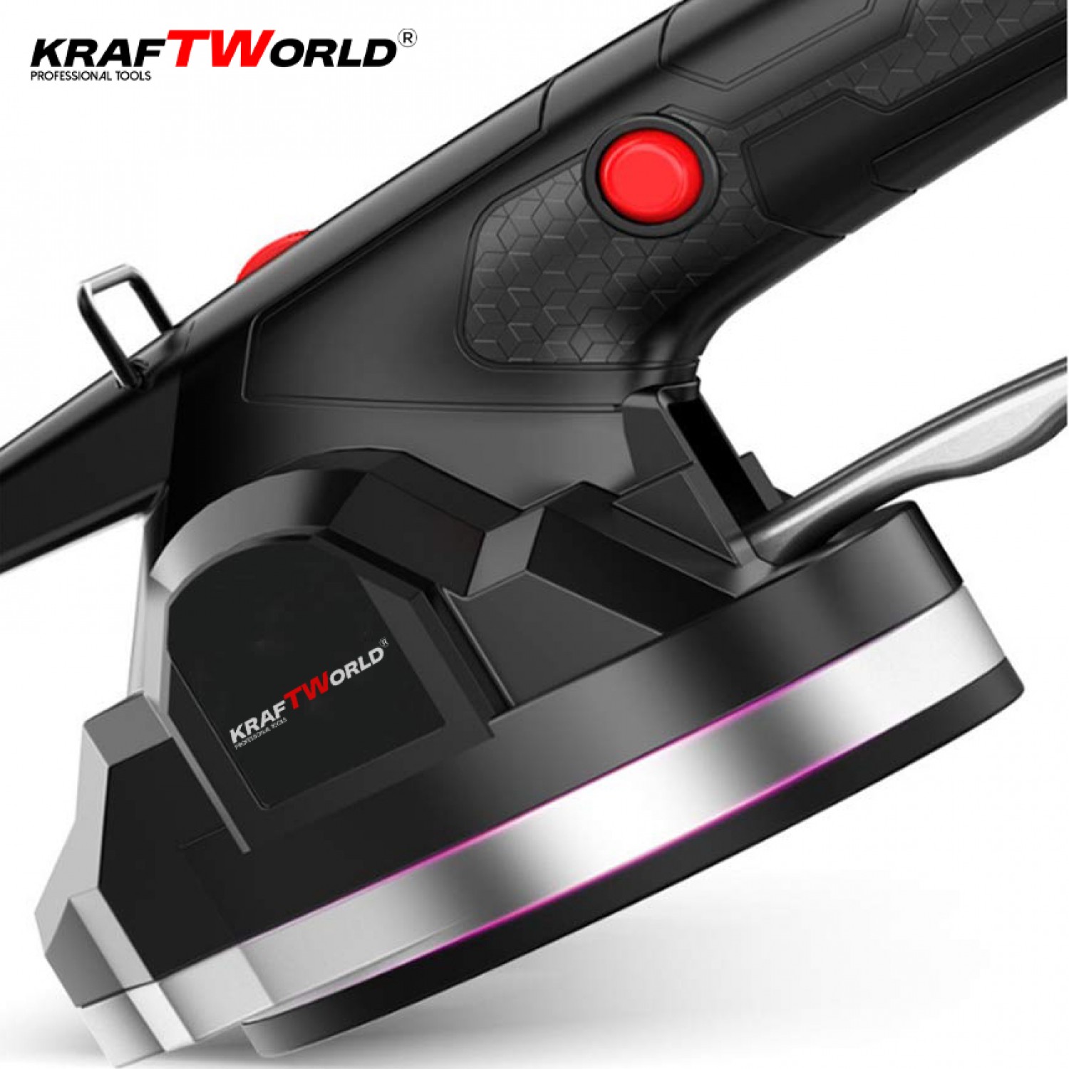Ασύρματο Βεντούζα Πλακιδίων KraftWorld 100kg – Με Ρυθμιζόμενες Δονήσεις & Μπαταρίες