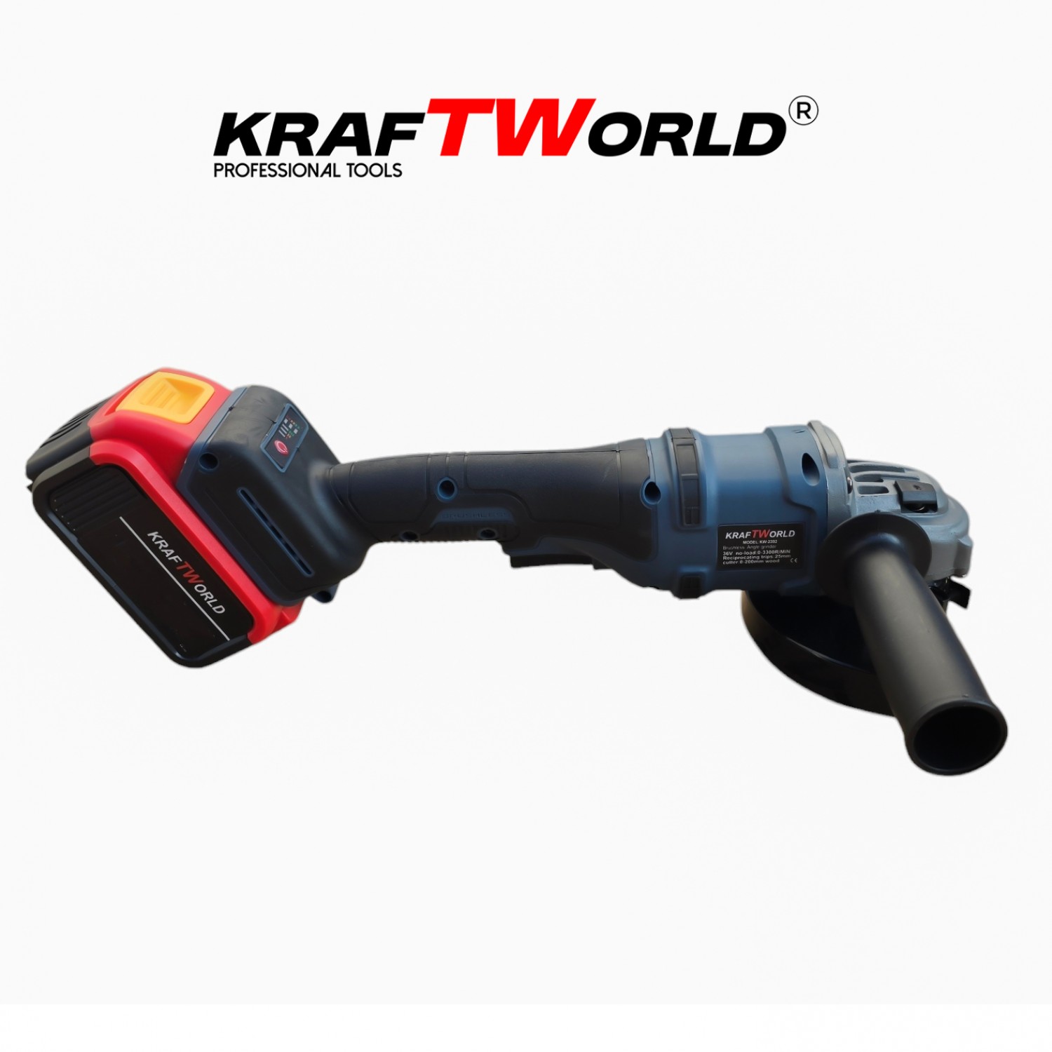 KraftWorld Combo: Γωνιακός Τροχός & Δραπανοκατσάβιδο με 2 Μπαταρίες & Βαλιτσάκι
