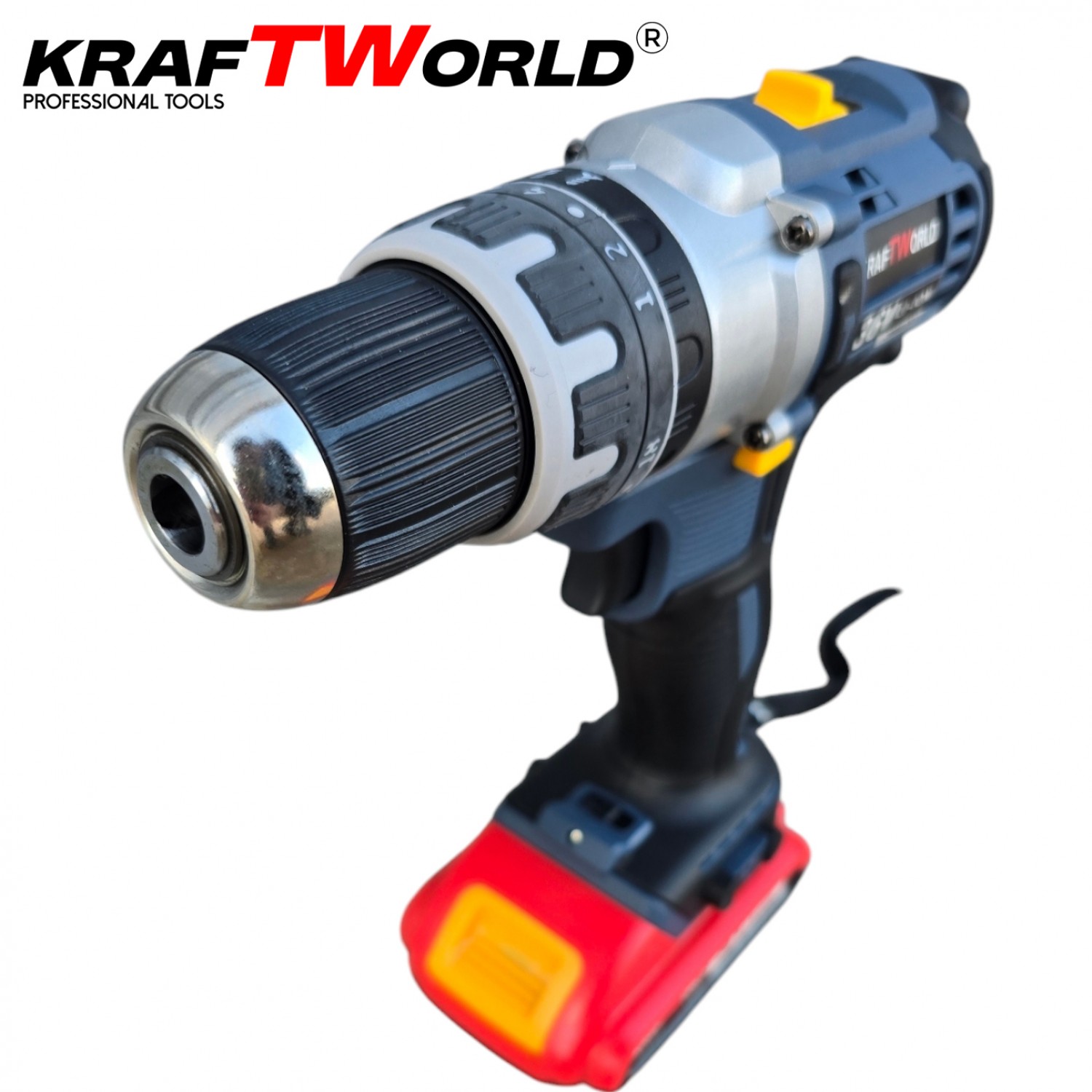 KraftWorld Ασύρματος Δραπανοκατσάβιδο – Ισχυρό, Ανθεκτικό & Πλήρες Σετ Εργαλείων