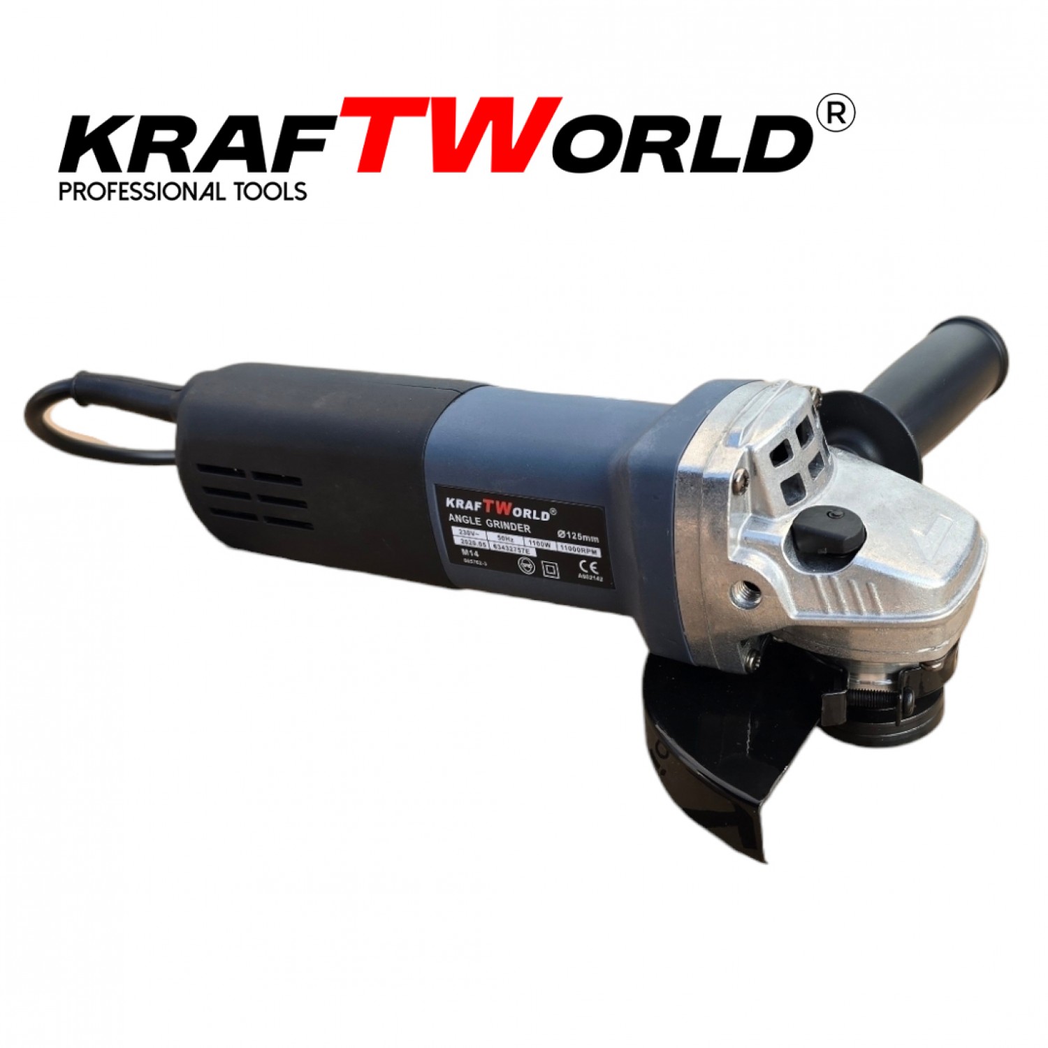 Γωνιακός Τροχός 125mm KraftWorld – Ρυθμιζόμενες Στροφές & Ομαλή Εκκίνηση για Απόλυτο Έλεγχο
