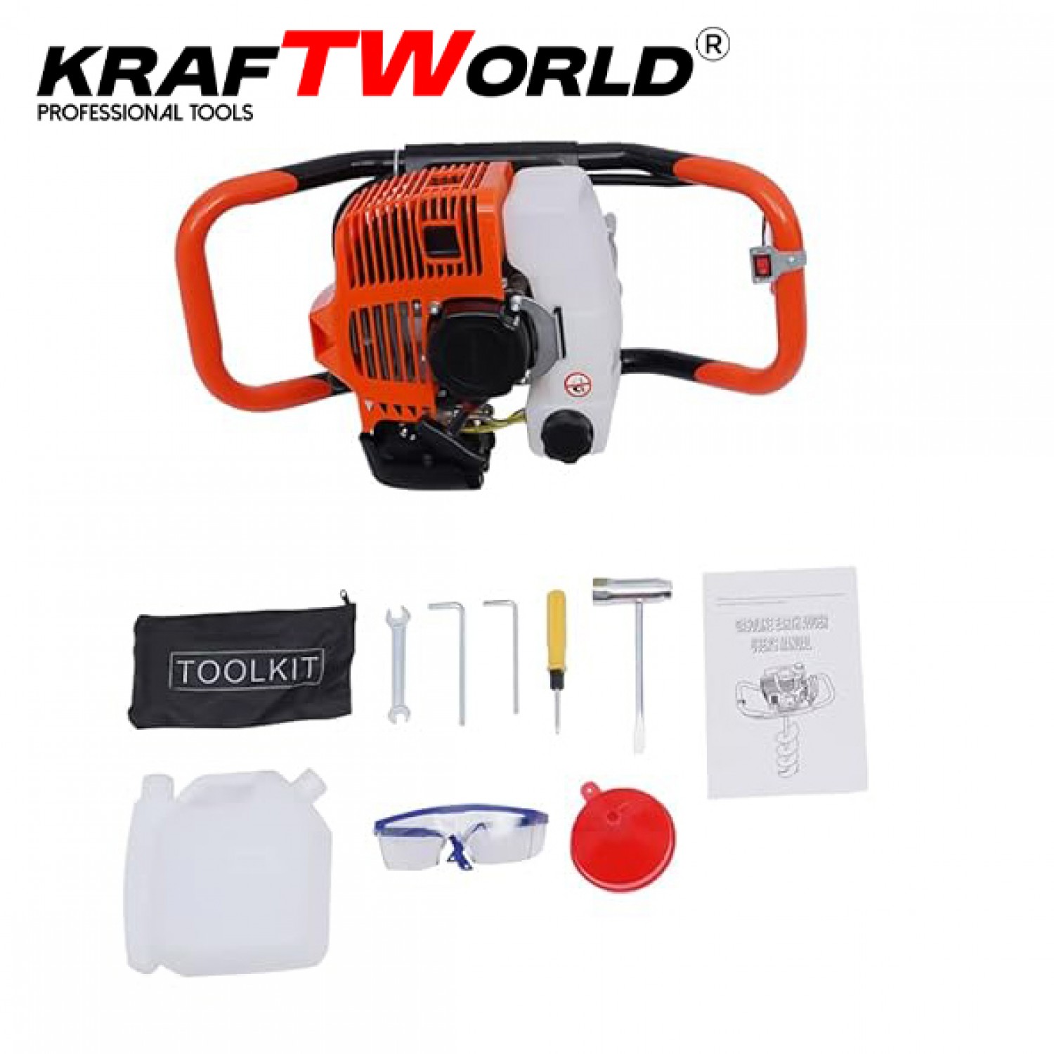 KraftWorld Γεωτρύπανο Τριβέλα Βενζίνης