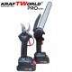 Σετ KraftWorld 2 σε 1: Μίνι Αλυσοπρίονο (15 & 20 εκ.) & Κλαδευτήρι με 2 Μπαταρίες 24V
