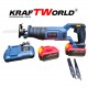 Ασύρματη Σπαθόσεγα KraftWorld 24V με 3 Πριονόλαμες – Επαγγελματική Απόδοση