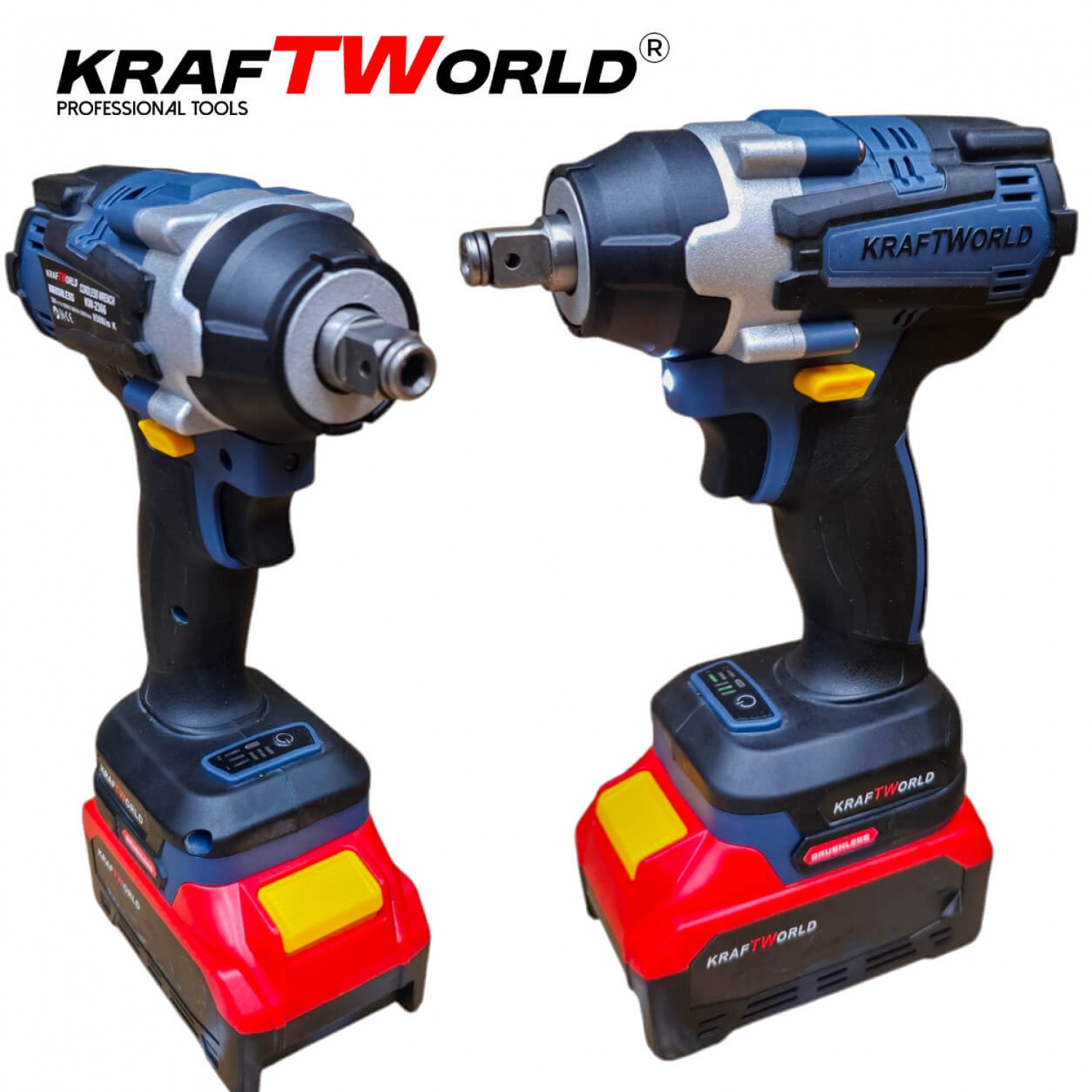 Ασύρματο Παλμικό Μπουλονόκλειδο KraftWorld 24V 850Nm + 35 Εξαρτήματα & Βαλίτσα