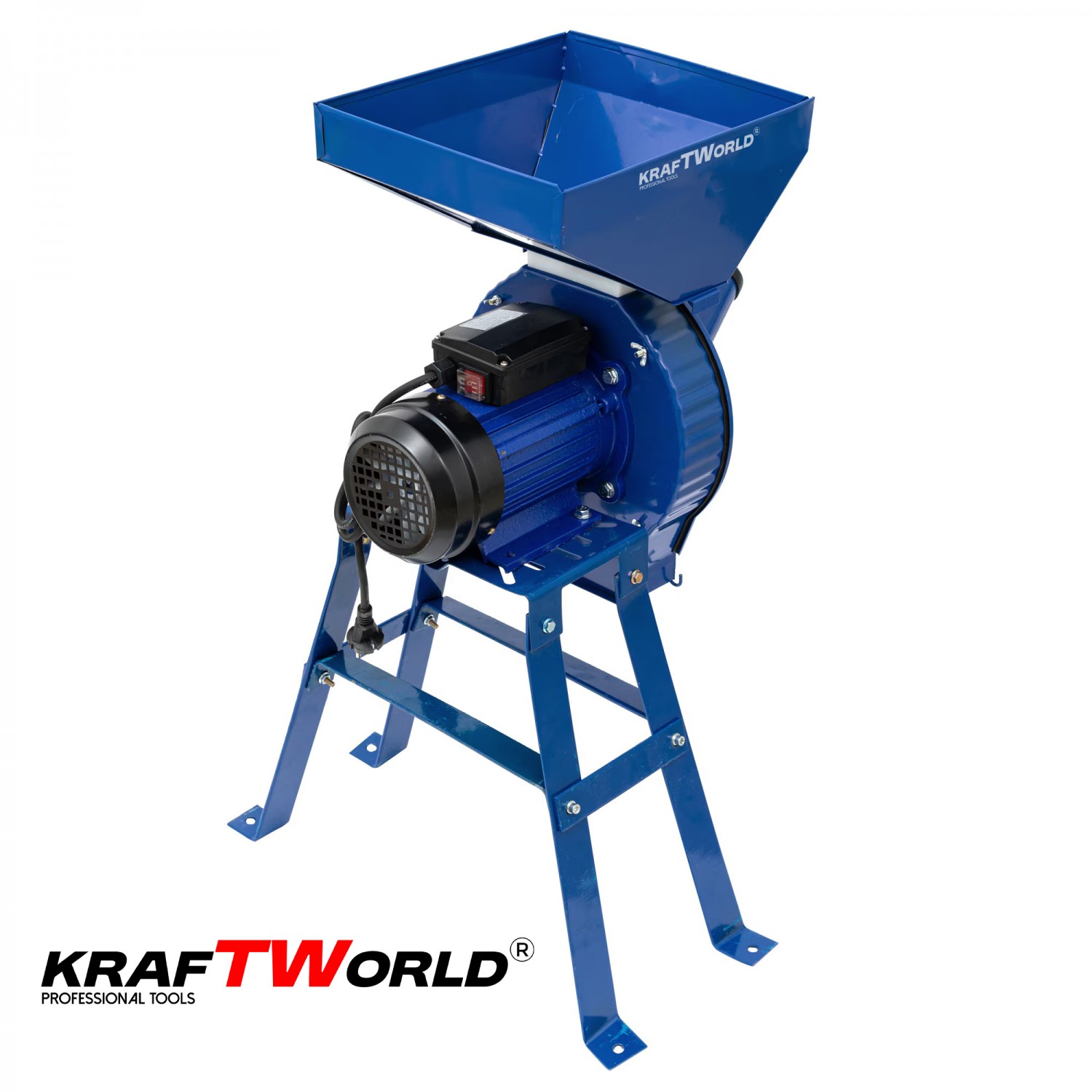 Ηλεκτρικός Μύλος Ζωοτροφών KraftWorld με 4 Ανταλλακτικά Κοσκίνες – 3.9kW / Θρυμματιστής Σιτηρών 240kg/ώρα