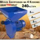 Ηλεκτρικός Μύλος Ζωοτροφών KraftWorld με 4 Ανταλλακτικά Κοσκίνες – 3.9kW / Θρυμματιστής Σιτηρών 240kg/ώρα