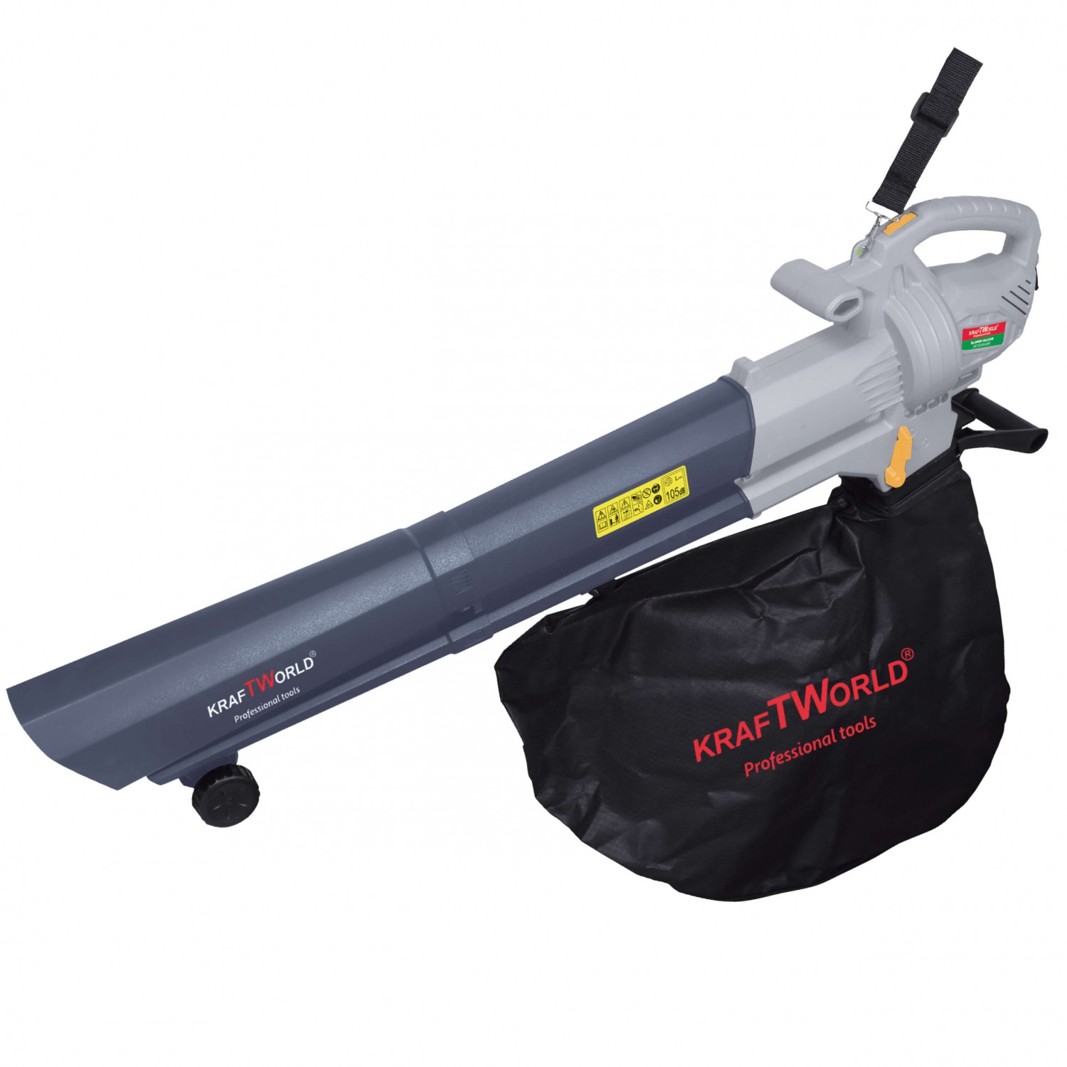 KraftWorld 3000W – Ηλεκτρικός Φυσητήρας & Απορροφητήρας Φύλλων 3 σε 1 με Δώρο Σακούλα