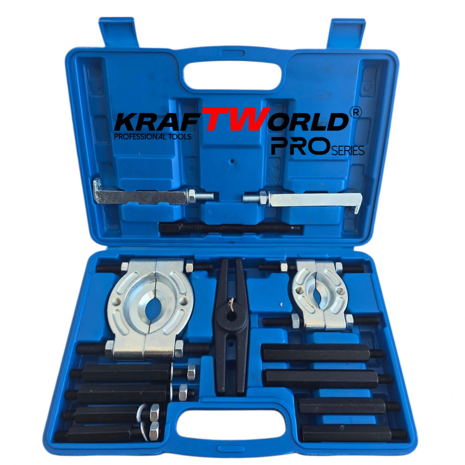 Σετ για Αφαίρεση Ρουλεμάν & Τροχαλιών KraftWorld Pro – 30–70 mm, 14 Τεμάχια