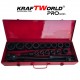 Σετ Κρουστικά Καρυδάκια KraftWorld 21 τεμ. – 3/4″ με 12γωνα καρυδάκια για βαρέα φορτηγά