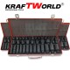 Καρυδάκια 1/2″ αέρος εξάγωνα KraftWorld 35 τεμαχίων - Κρουστικά Καρυδάκια