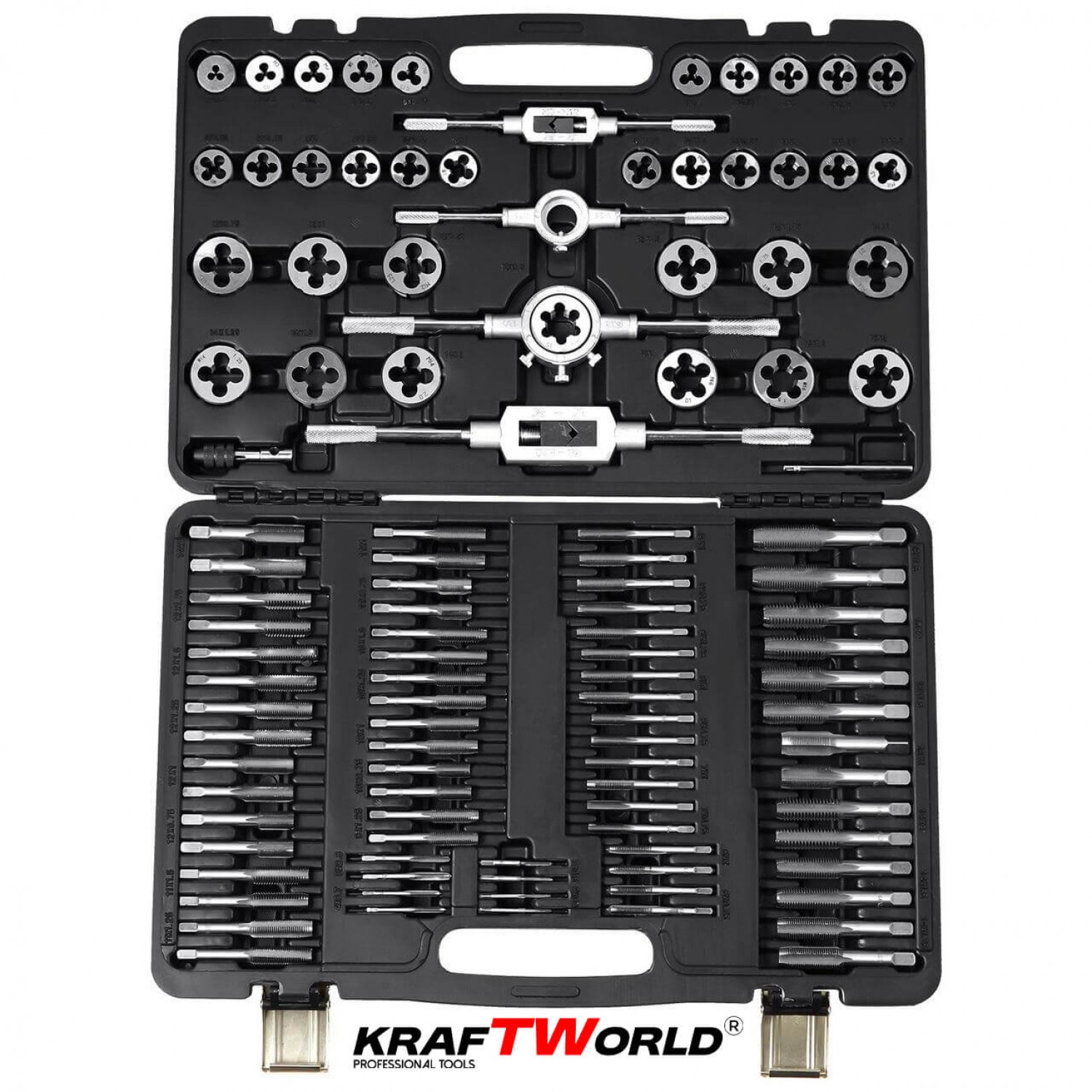 Σετ Κολαούζα & Φιλιέρες KraftWorld 110 Τεμαχίων – M2 έως M18 με Κλειδιά & Βαλίτσα