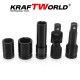Σετ Κρουστικά Καρυδάκια KraftWorld 27 τεμ. – 1/2″ με Προέκταση & Αρθρωτό