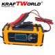 Αυτόματος Φορτιστής Μπαταριών KraftWorld 12V – LCD Οθόνη & Λειτουργία Επισκευής