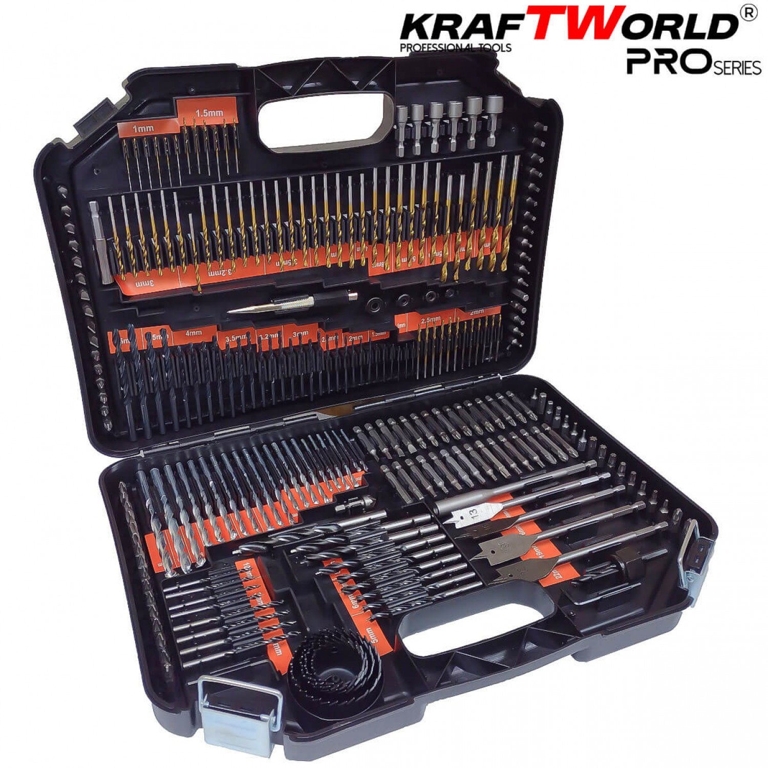 Σετ Μυτών και Τρυπανιών Kraftworld – 246 Τεμάχια σε Βαλίτσα