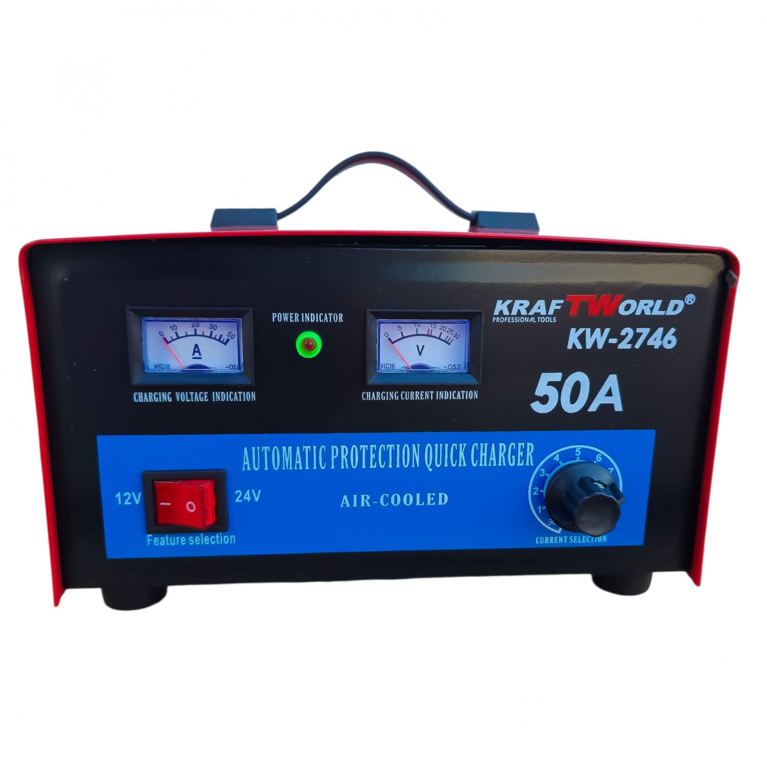 Φορτιστής Μπαταριών KraftWorld – 50A, 12V/24V, Επαγγελματικός