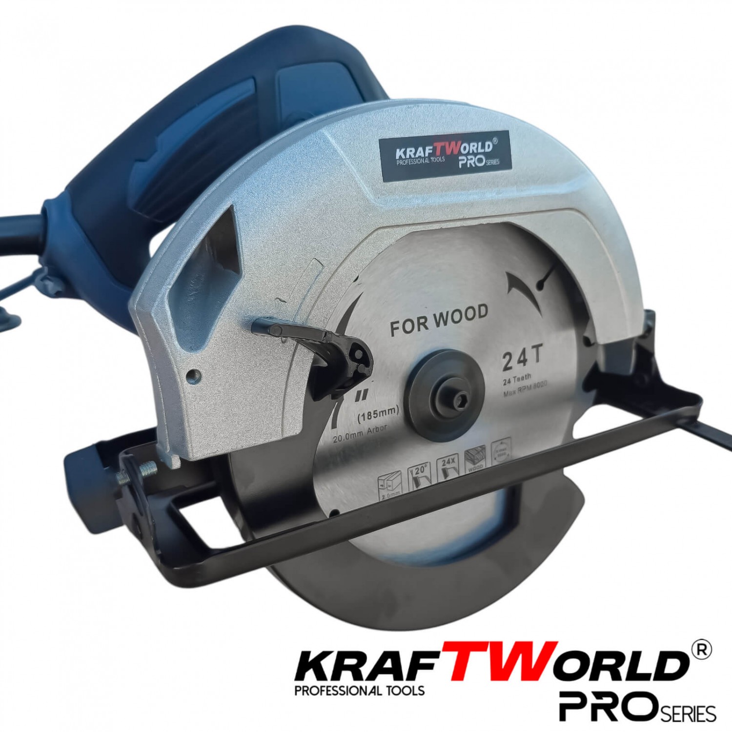 Ηλεκτρικό Δισκοπρίονο Χειρός Kraftworld PRO KW-2569 – 1600 W / Δίσκος 190 mm / Κοπή 45°