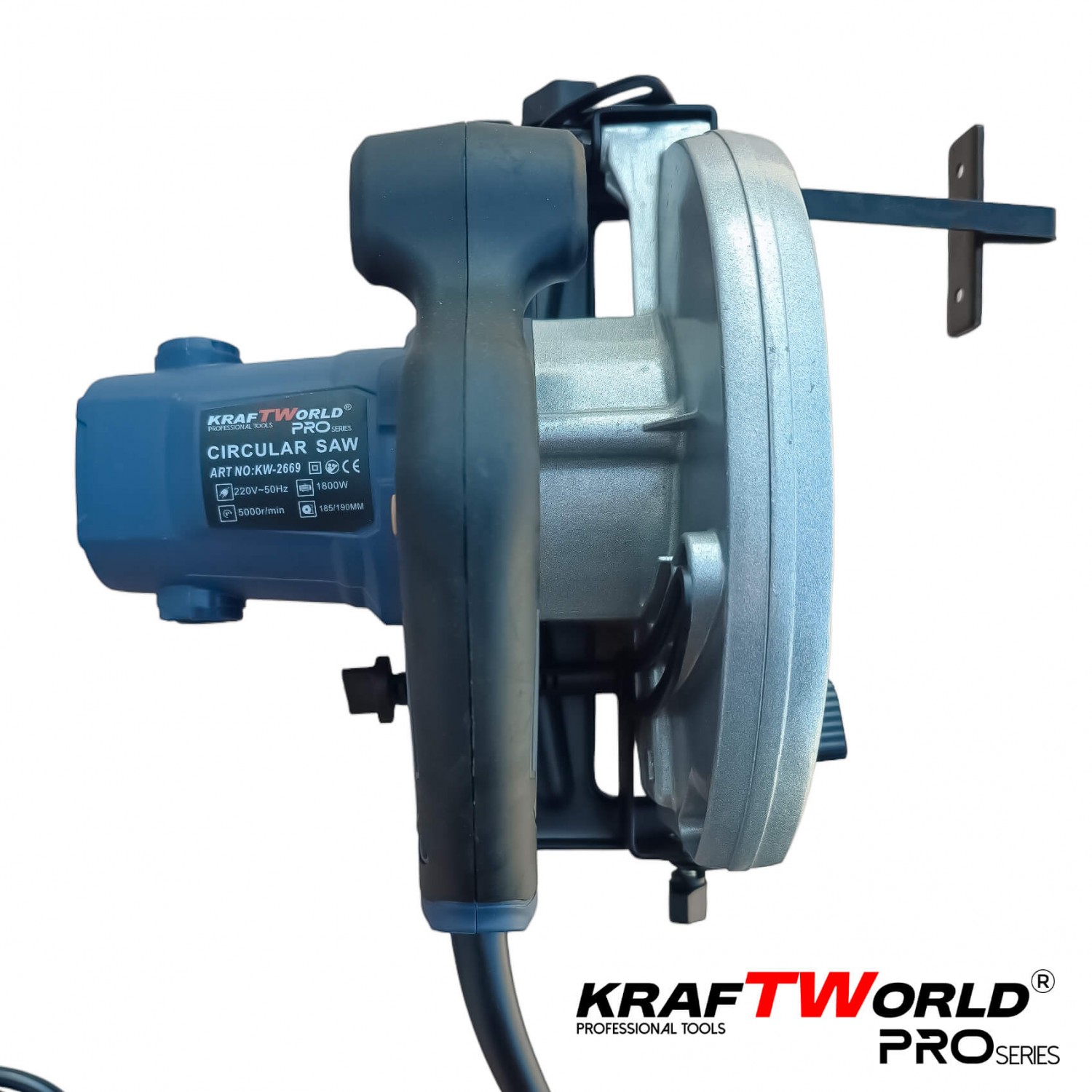 Ηλεκτρικό Δισκοπρίονο Χειρός Kraftworld PRO KW-2569 – 1600 W / Δίσκος 190 mm / Κοπή 45°