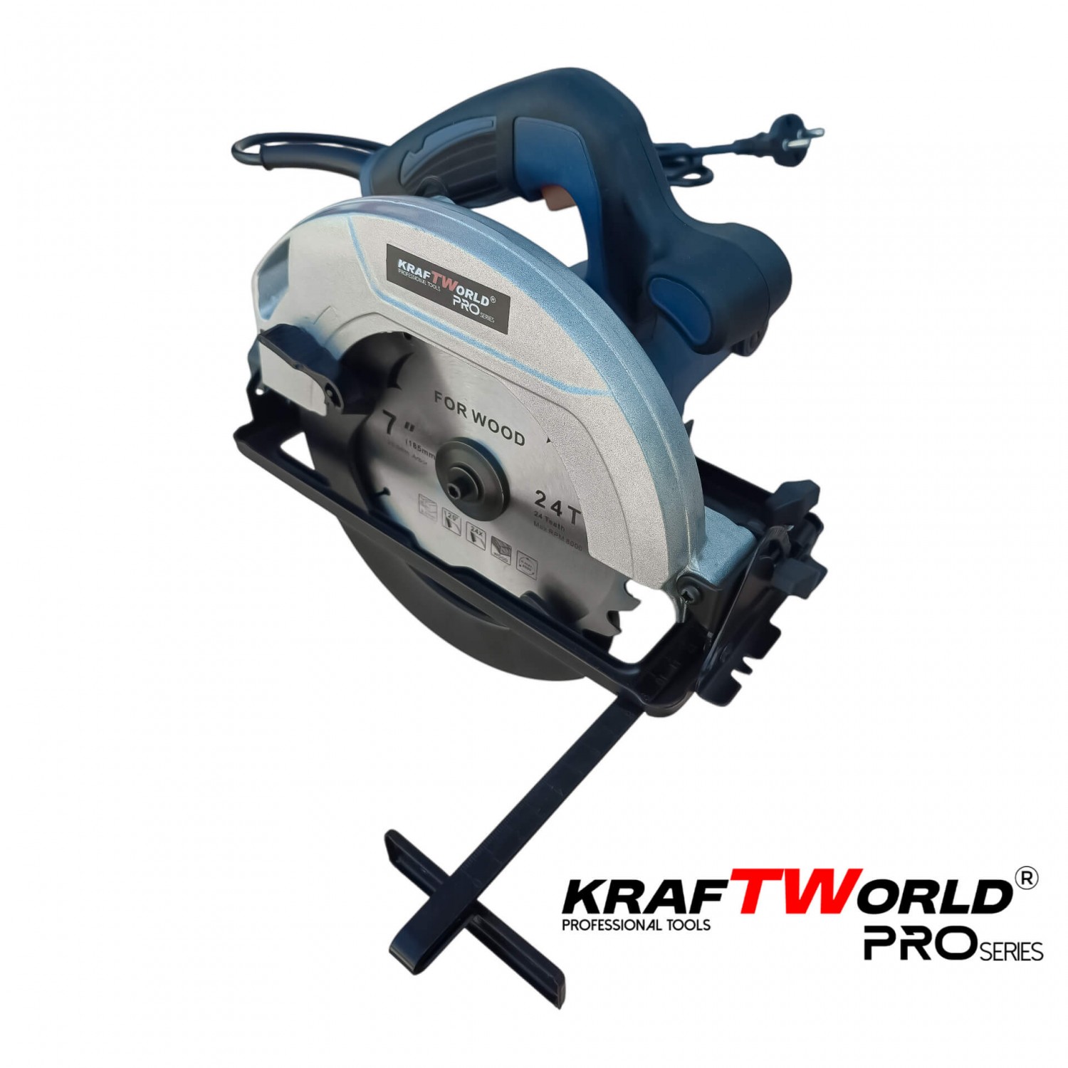 Ηλεκτρικό Δισκοπρίονο Χειρός Kraftworld PRO KW-2569 – 1600 W / Δίσκος 190 mm / Κοπή 45°