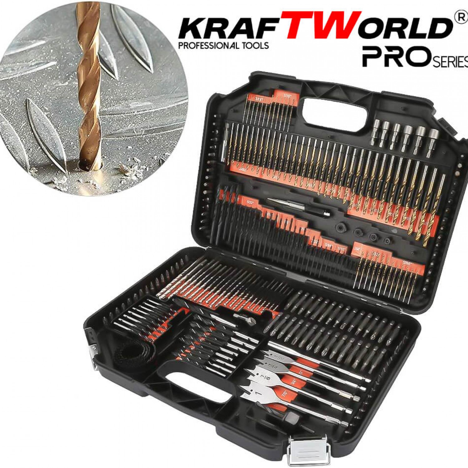 Σετ Μυτών και Τρυπανιών Kraftworld – 246 Τεμάχια σε Βαλίτσα