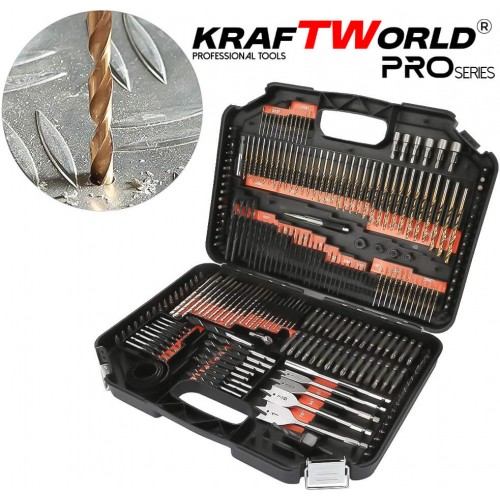 Σετ Μυτών και Τρυπανιών Kraftworld – 246 Τεμάχια σε Βαλίτσα