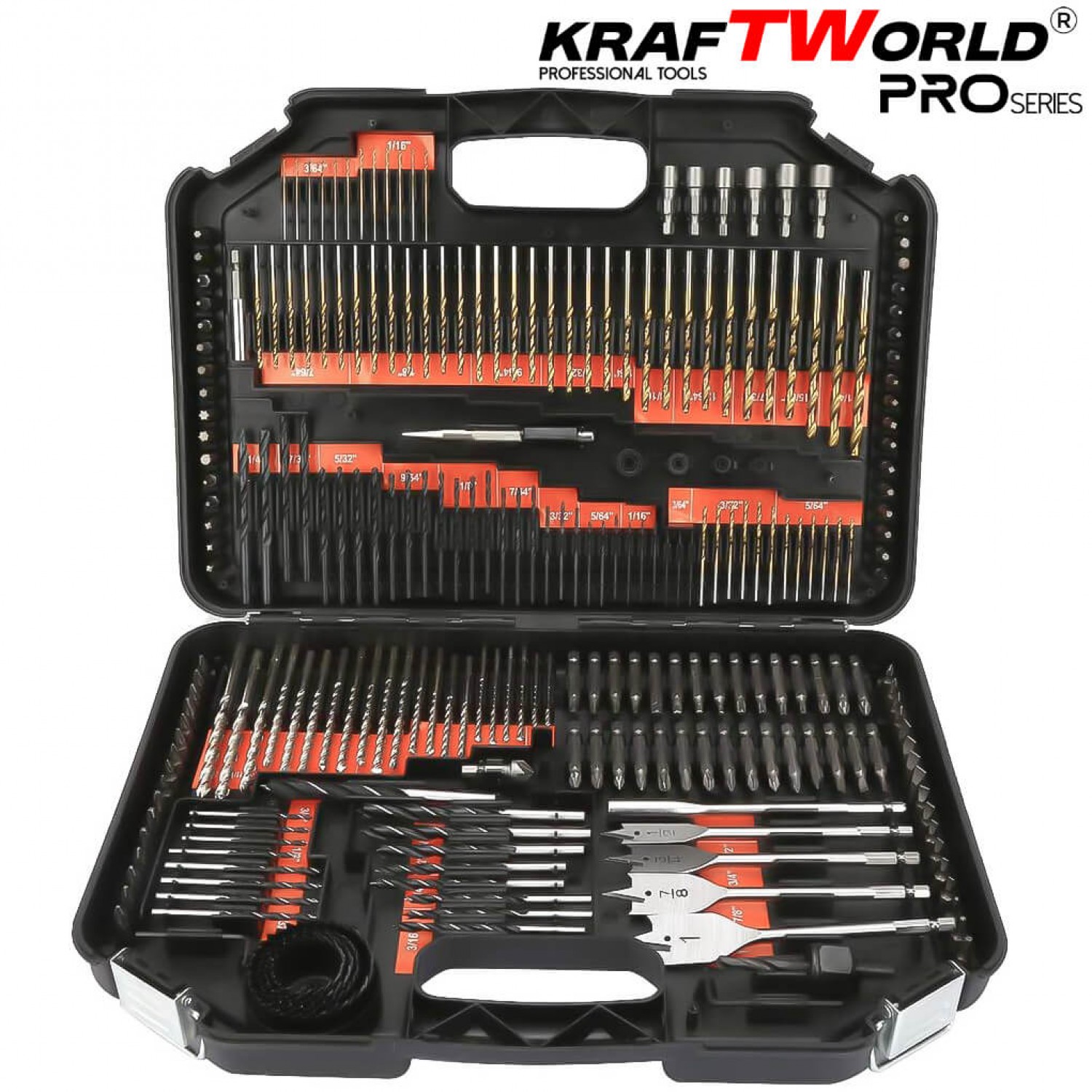 Σετ Μυτών και Τρυπανιών Kraftworld – 246 Τεμάχια σε Βαλίτσα