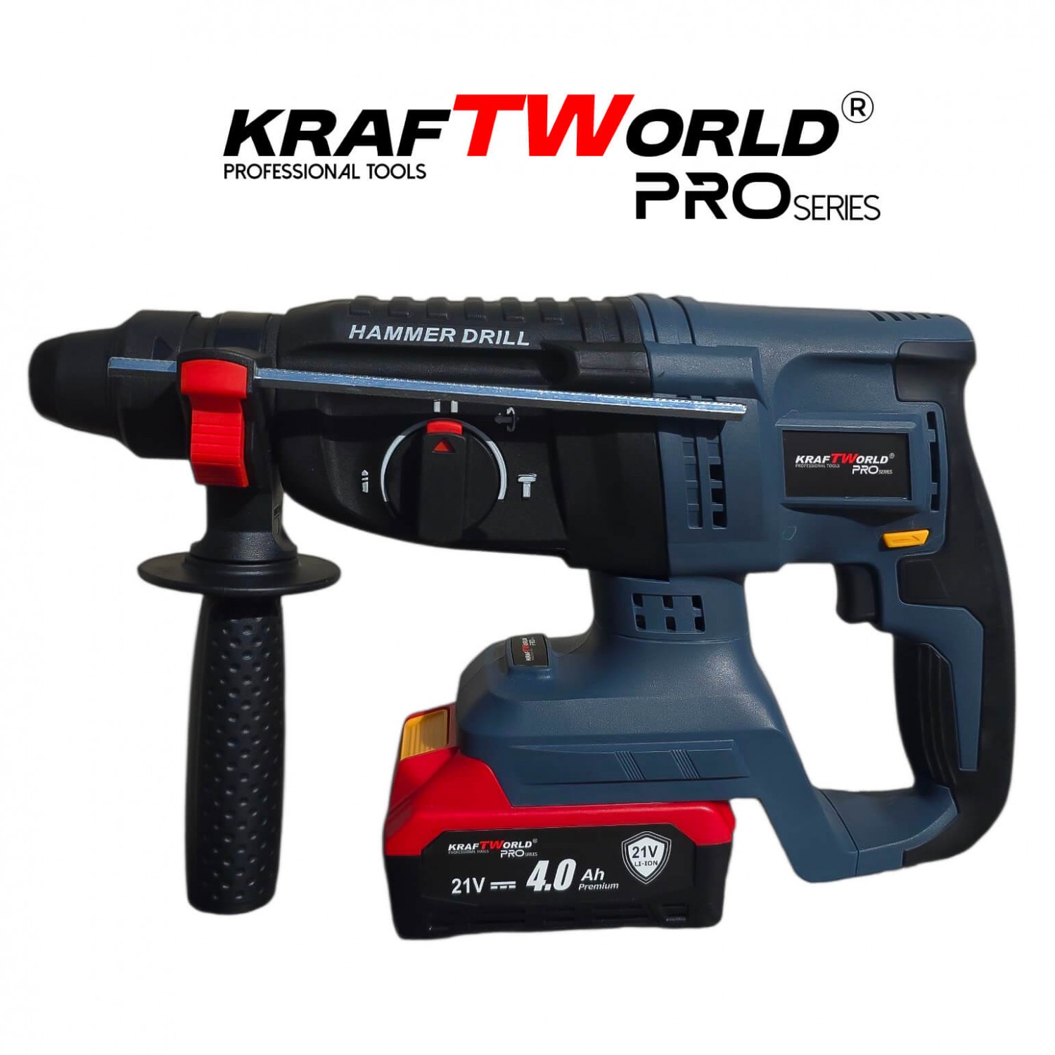 Περιστροφικό Πιστολέτο Μπαταρίας SDS-Plus 21V Brushless με 2 Μπαταρίες 4.0Ah – Kraftworld PRO Series.