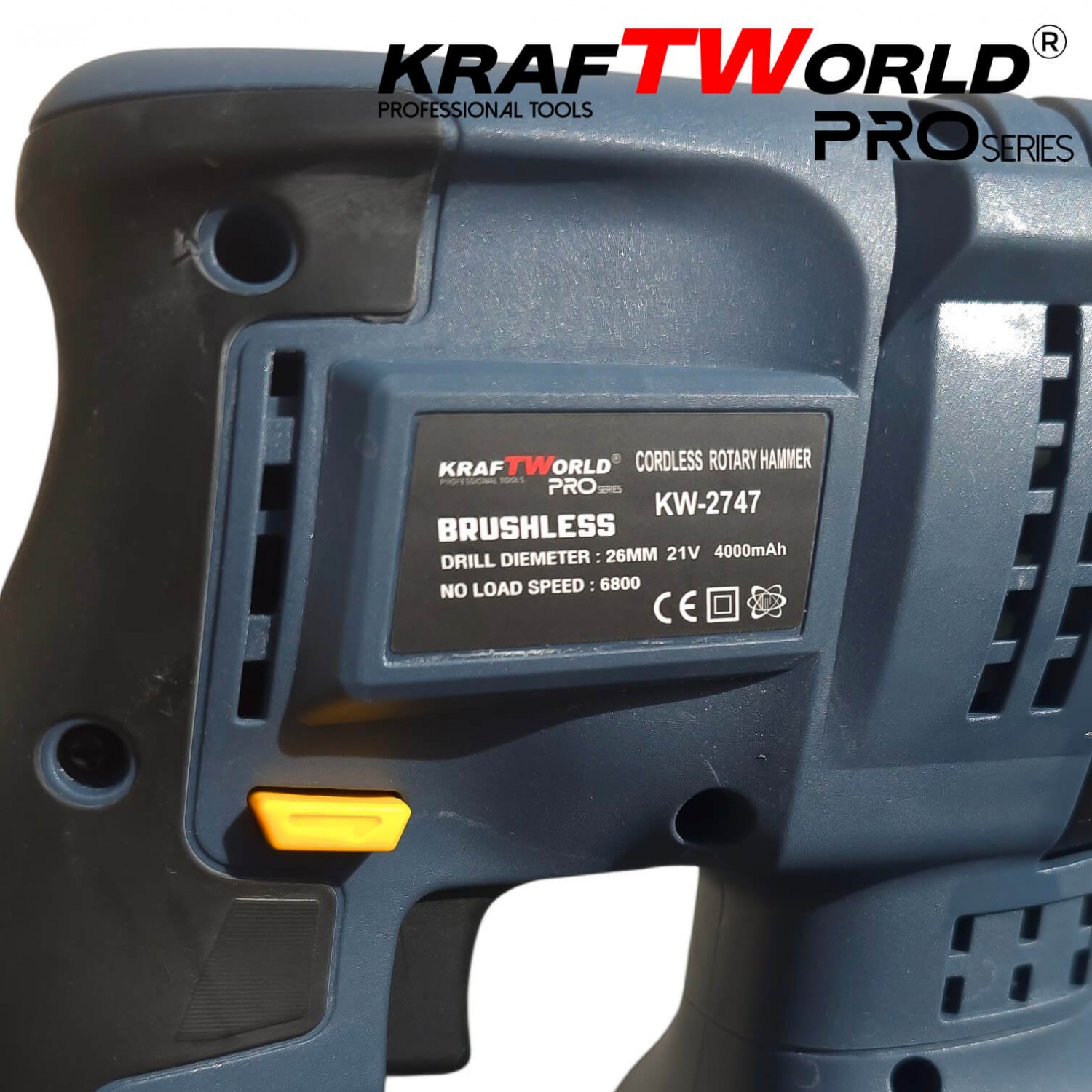 Περιστροφικό Πιστολέτο Μπαταρίας SDS-Plus 21V Brushless με 2 Μπαταρίες 4.0Ah – Kraftworld PRO Series.