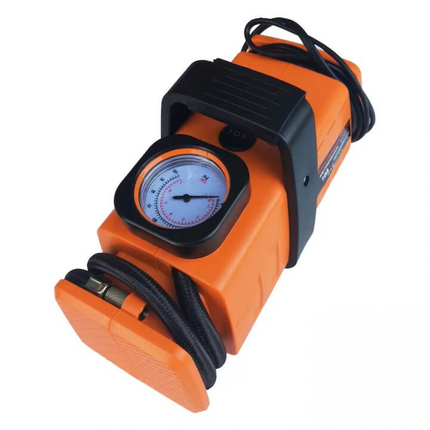Φορητός Αεροσυμπιεστής KraftWorld 12V/220V – Ισχυρός & Πολυχρηστικός, με Μανόμετρο