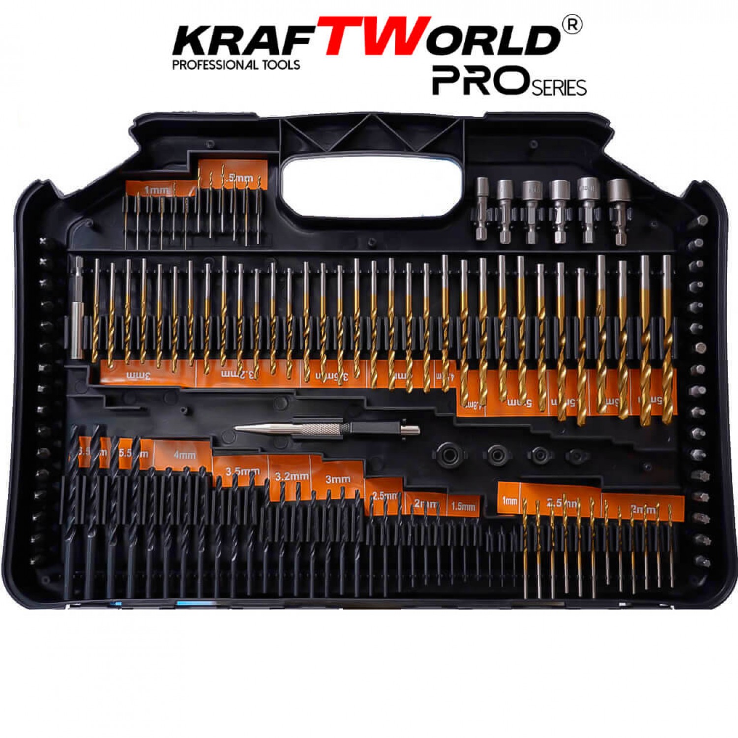 Σετ Μυτών και Τρυπανιών Kraftworld – 246 Τεμάχια σε Βαλίτσα